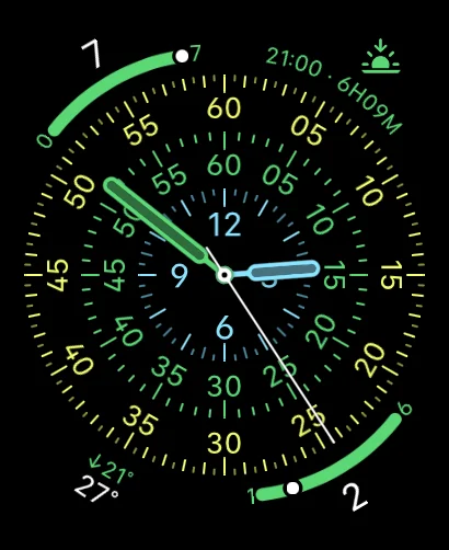 Chronograph Pro face with Aura complications