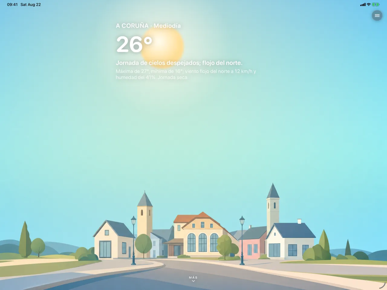 iPad, Hoy on a clear day