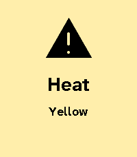 Aura Weather, an active aviso warning card